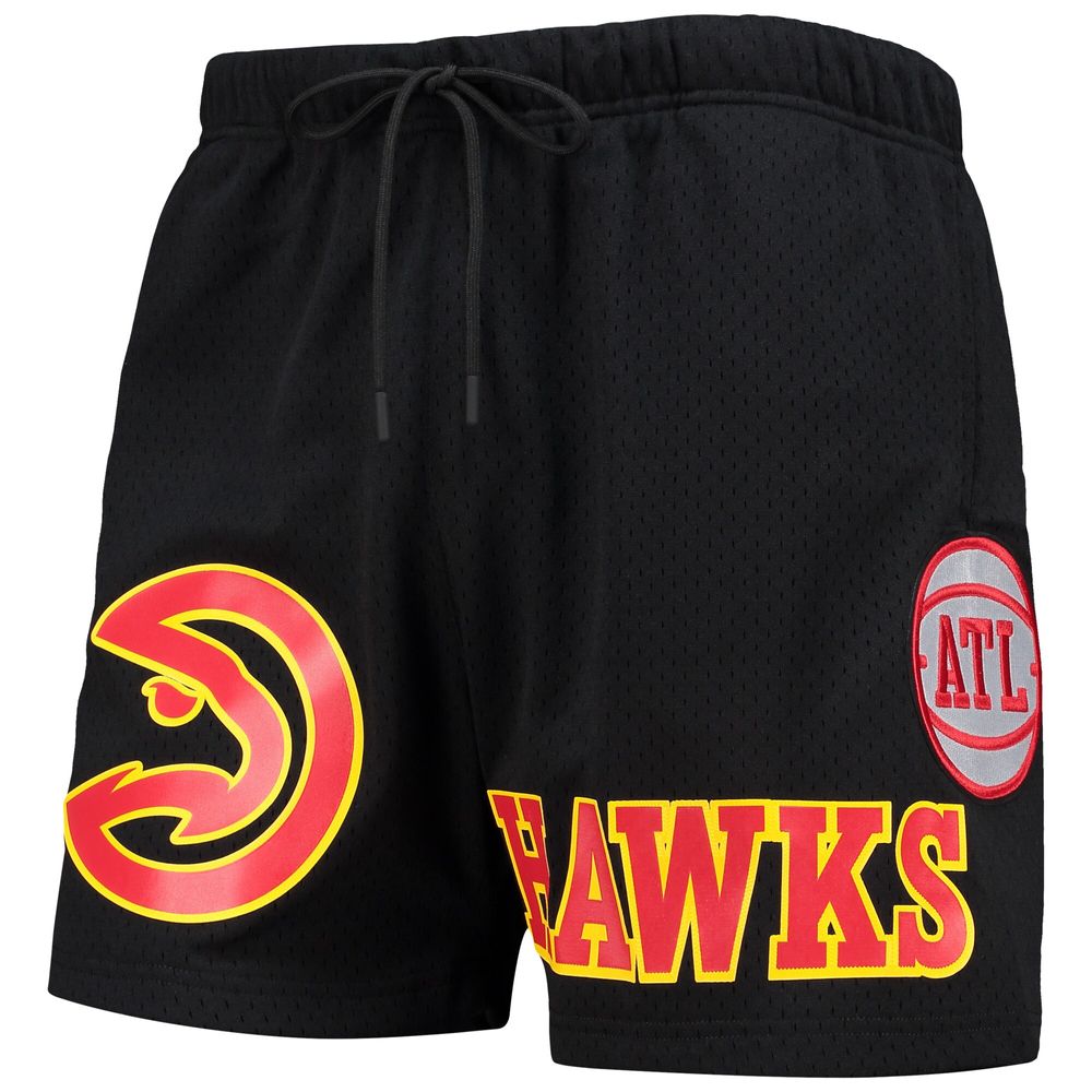 Men's Pro Standard Black Atlanta Hawks Mesh Capsule Shorts