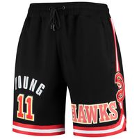 Men's Pro Standard Trae Young Black Atlanta Hawks Historic Logo Player Shorts