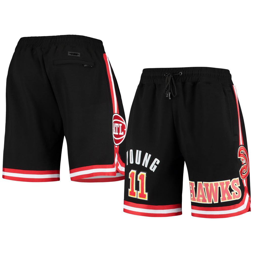 Men's Pro Standard Trae Young Black Atlanta Hawks Historic Logo Player Shorts