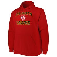 Men's Red Atlanta Hawks Big & Tall Heart Soul Pullover Hoodie