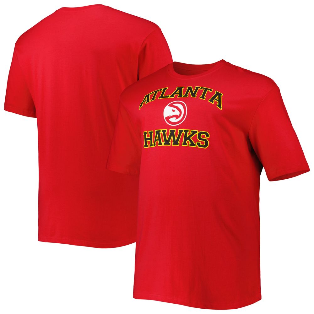 Men's Red Atlanta Hawks Big & Tall Heart Soul T-Shirt