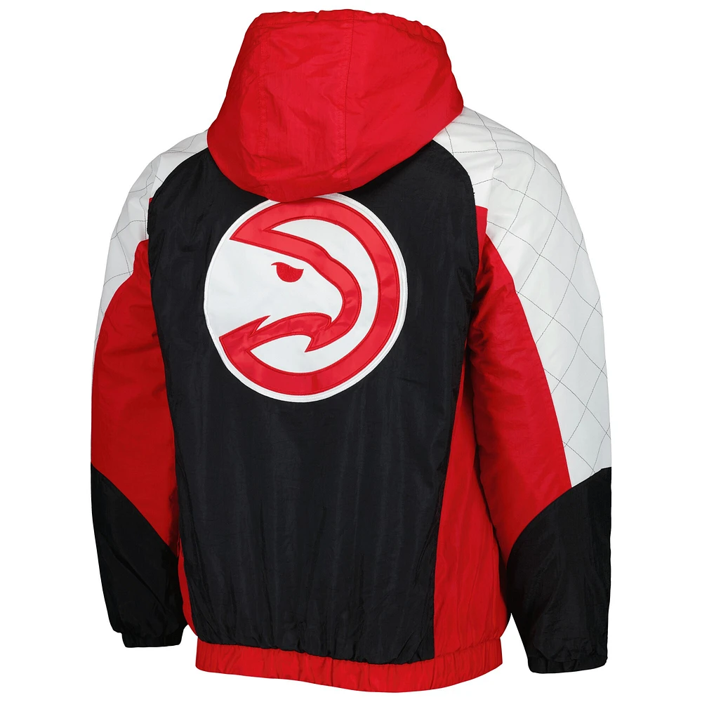 Veste à capuche raglan carreaux pour homme Starter Red Atlanta Hawks