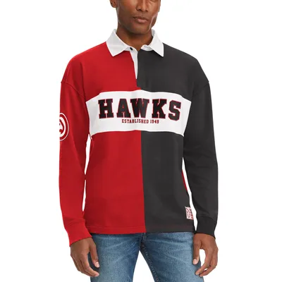 Atlanta Hawks Tommy Jeans Ronnie Rugby Long Sleeve T-Shirt - Red/Black