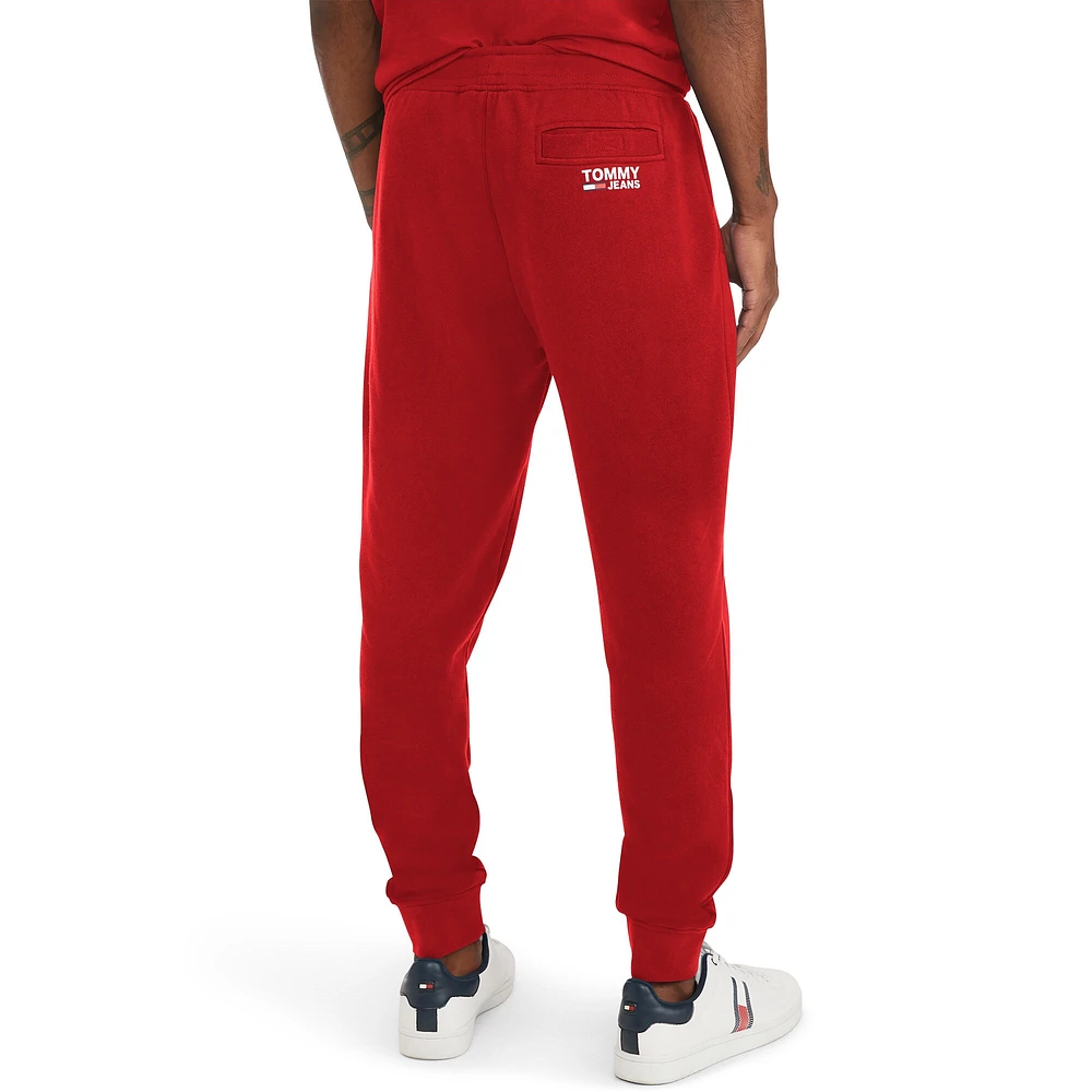 Men's Tommy Jeans Red Atlanta Hawks Carl Bi-Blend Fleece Jogger Pants