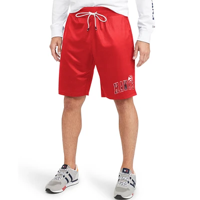 Men's Tommy Jeans Red Atlanta Hawks Mike Mesh Basketball Shorts