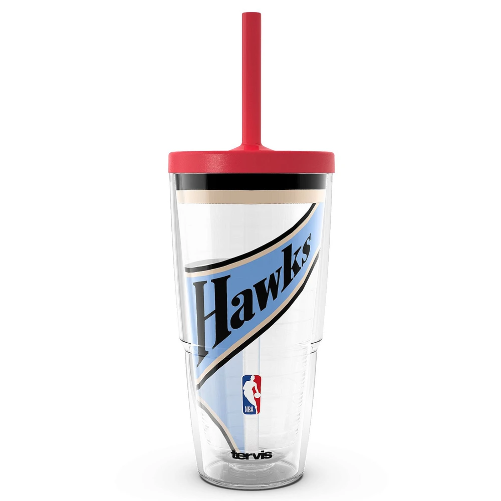 Gobelet classique Tervis Atlanta Hawks 2024/25 City Edition 24 oz avec paille