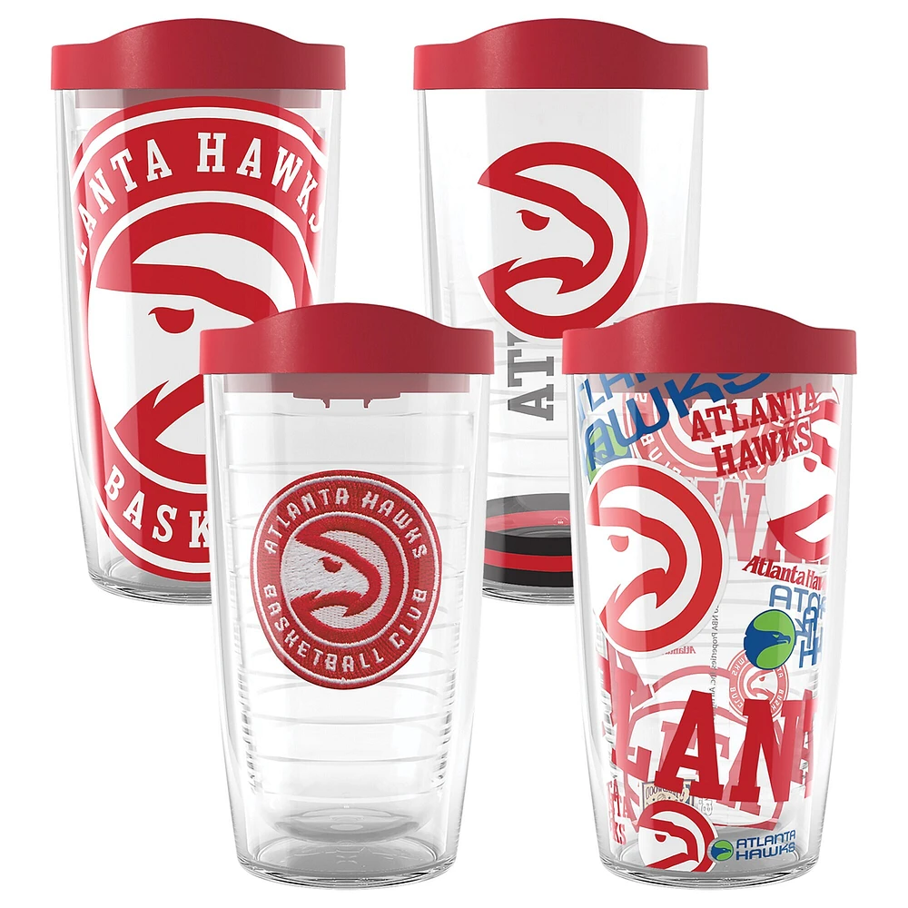 Tervis Atlanta Hawks paquet de quatre 16oz. Ensemble de gobelets classiques