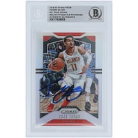 Trae Young Atlanta Hawks Autographed 2019-20 Panini Prizm Silver Prizm #31 Beckett Fanatics Witnessed Authenticated Card