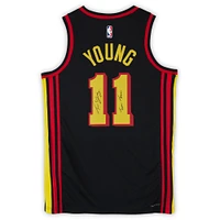 Trae Young Atlanta Hawks Autographed Black Jordan Brand Statement Edition Swingman Jersey with "Ice Trae" Inscription