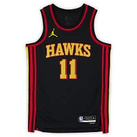 Trae Young Atlanta Hawks Autographed Black Jordan Brand Statement Edition Swingman Jersey with "Ice Trae" Inscription