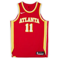 Trae Young Atlanta Hawks Autographed Red Nike Icon Edition Swingman Jersey with "Ice Trae" Inscription