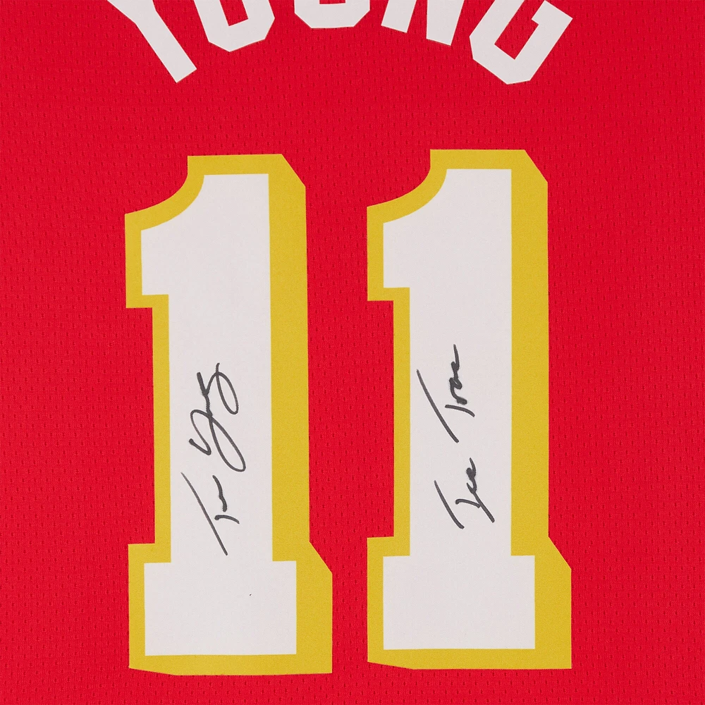 Trae Young Atlanta Hawks Autographed Red Nike Icon Edition Swingman Jersey with "Ice Trae" Inscription