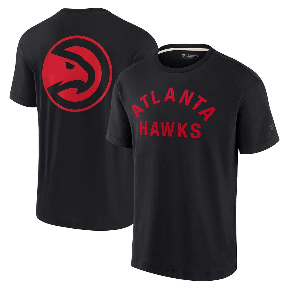 Unisex Fanatics Black Atlanta Hawks Elements Super Soft Short Sleeve T-Shirt