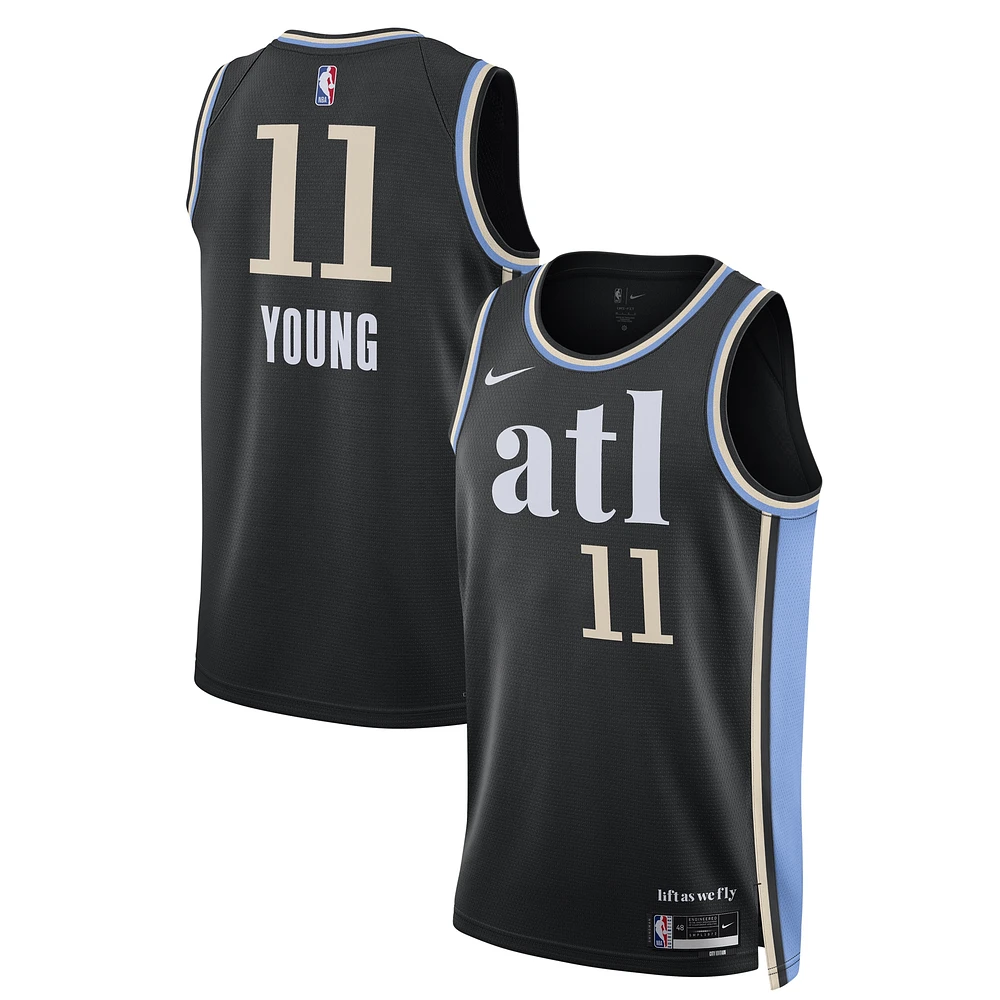 Maillot unisexe Nike Trae Young Atlanta Hawks Swingman 2023/24 noir - City Edition