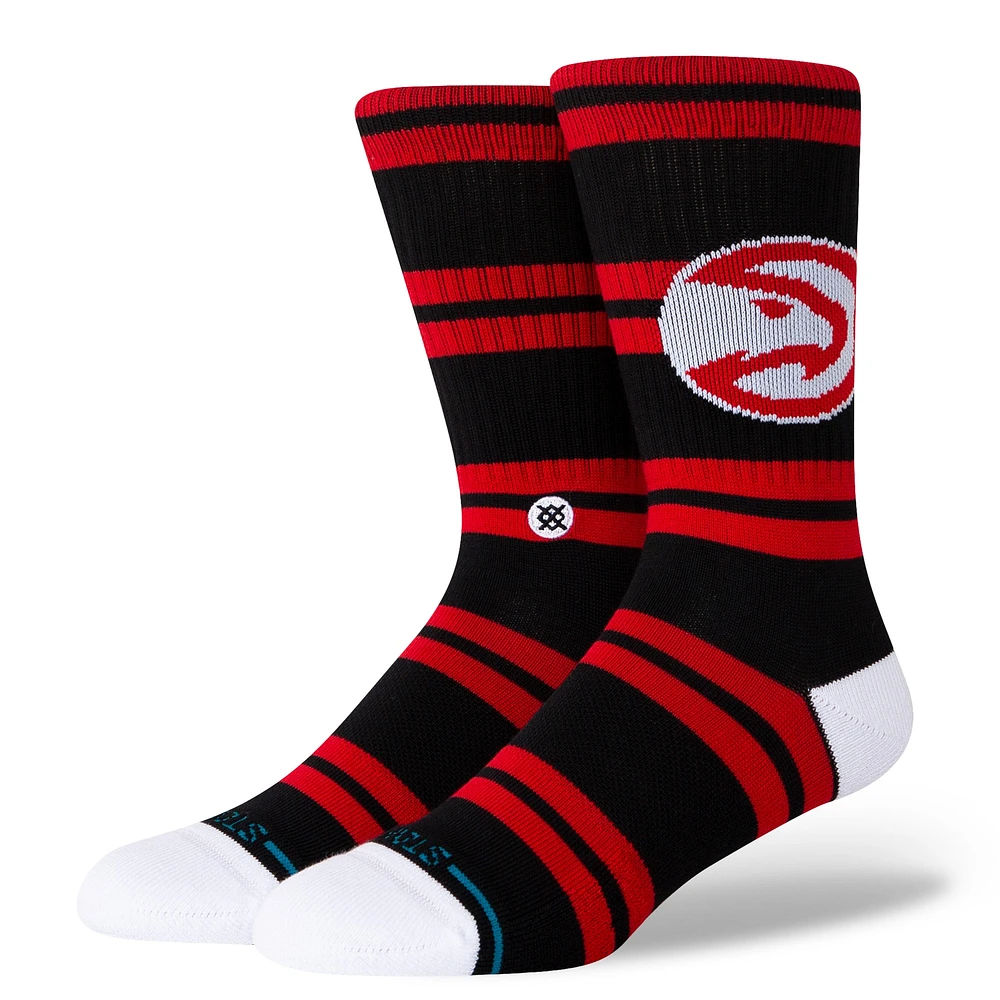 Chaussettes unisexes Stance Atlanta Hawks Prep Stripe Crew