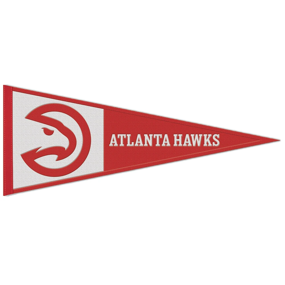 WinCraft Atlanta Hawks Fanion avec logo principal en laine 13" x 32"