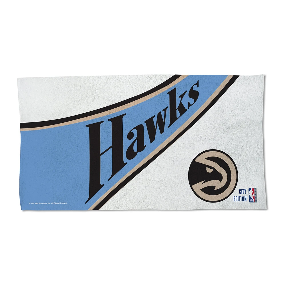 WinCraft  Atlanta Hawks 2024/25 City Edition On Court 22'' x 42'' Single-Sided Beach Towel