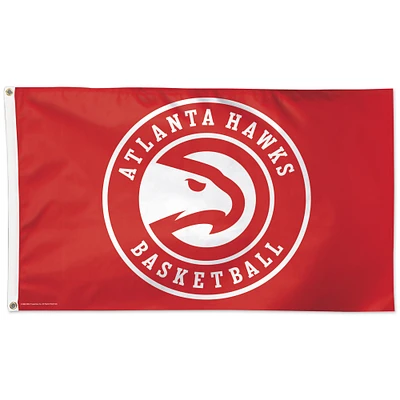 WinCraft Atlanta Hawks 3' x 5' Drapeau unilatéral avec logo circulaire