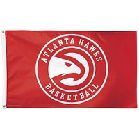 WinCraft Atlanta Hawks 3' x 5' Drapeau unilatéral avec logo circulaire