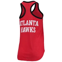 Women's G-III Sports by Carl Banks Red Atlanta Hawks Showdown Scoop-Neck Racerback Tank Top