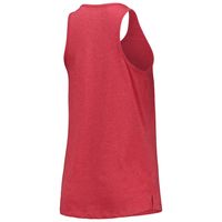 Women's New Era Red Atlanta Hawks Scoop-Neck Racerback Tank Top