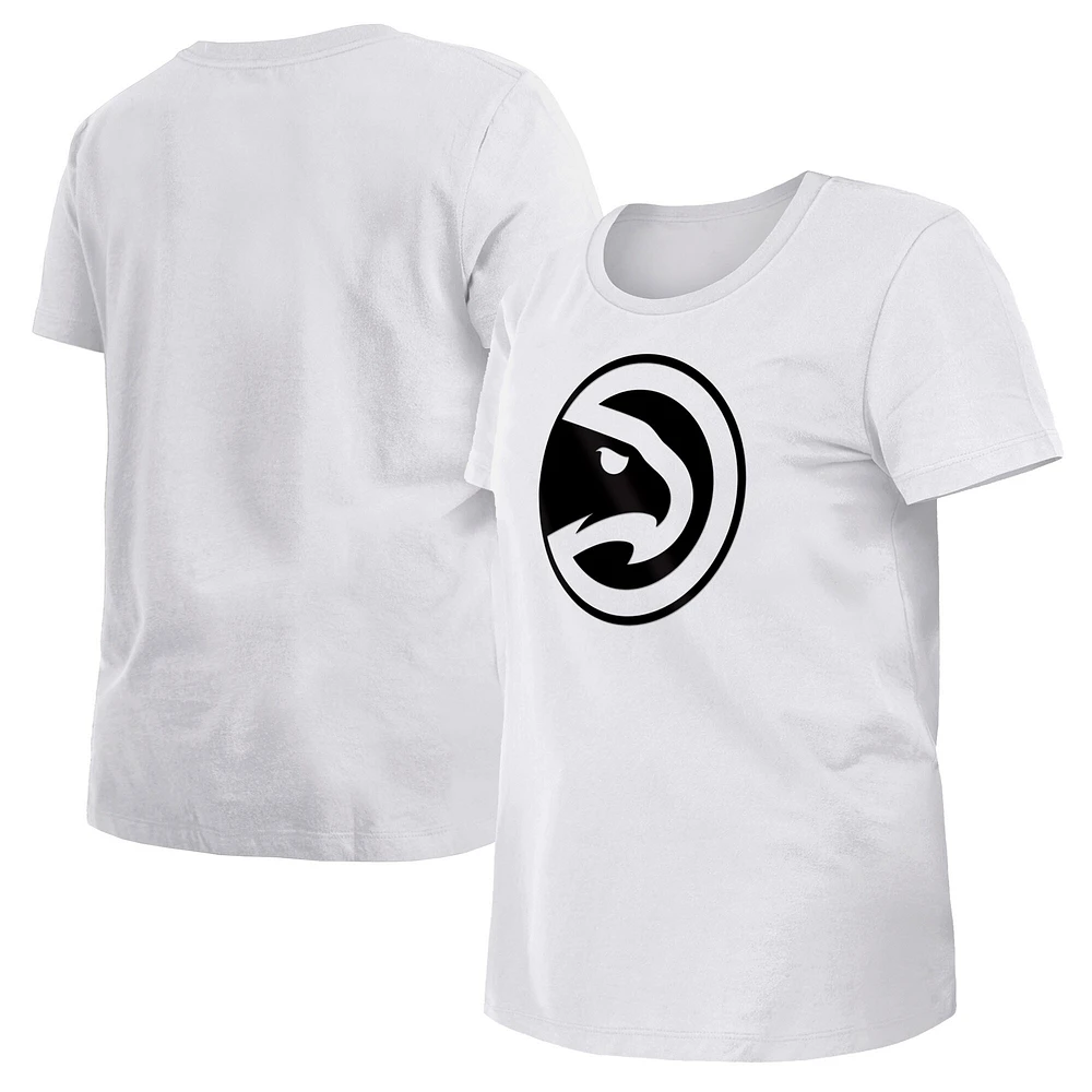 T-shirt New Era blanc pour femme des Atlanta Hawks 2023/24 City Edition