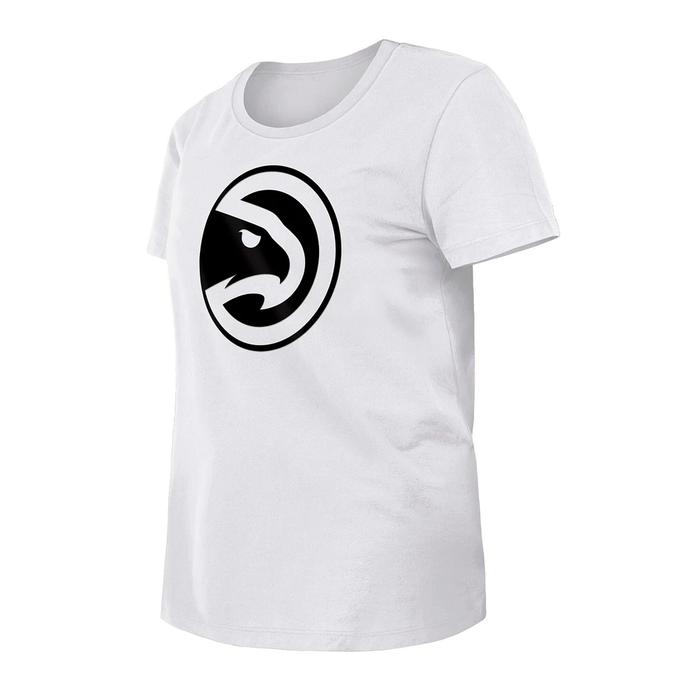 T-shirt New Era blanc pour femme des Atlanta Hawks 2023/24 City Edition