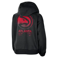 Women's Nike Black Atlanta Hawks Courtside Standard Issue Performance Pullover Hoodie