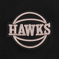 Women's Pro Standard Black Atlanta Hawks 2024/25 City Edition Cropped Pullover Hoodie