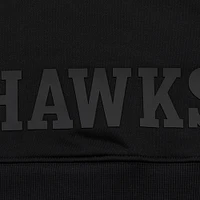 Women's Pro Standard Black Atlanta Hawks Jewels Cropped Pullover Hoodie