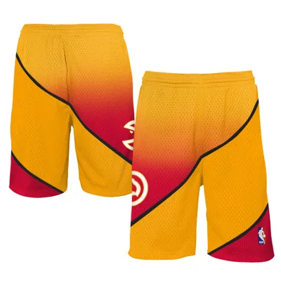 Men's Mitchell & Ness Yellow Atlanta Hawks Hardwood Classics Reload 2.0 Swingman Shorts Size: Large