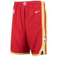 Youth Nike Red Atlanta Hawks 2020/21 Swingman Shorts - Icon Edition