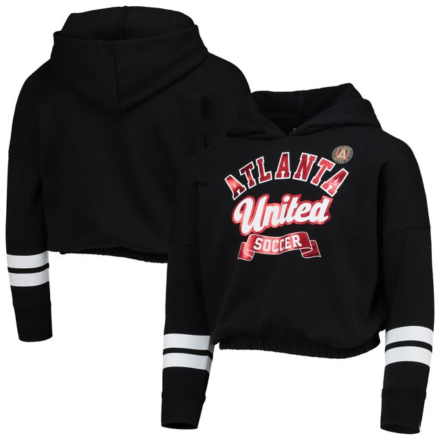 Sweat à capuche noir Atlanta United FC Team Fleece 5th & Ocean by New Era pour fille