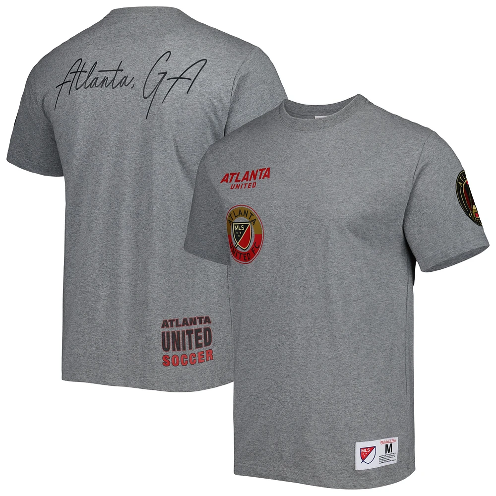 T-shirt gris Mitchell & Ness Atlanta United FC City pour hommes