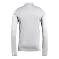 Men's adidas  Silver Atlanta United FC 2025 AEROREADY Quarter-Zip Long Sleeve Training Top