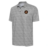 Men's Antigua  White/Black Atlanta United FC Field Ditsy Polo
