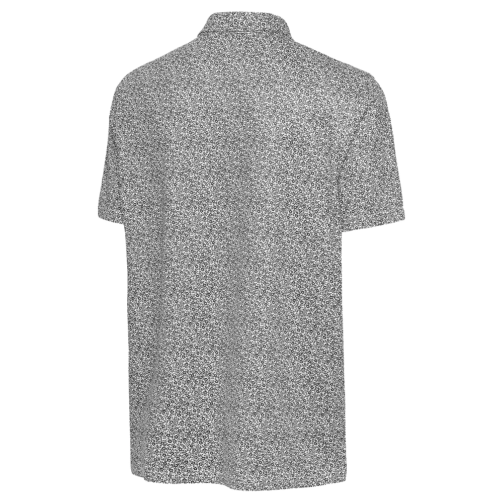 Men's Antigua  White/Black Atlanta United FC Field Ditsy Polo