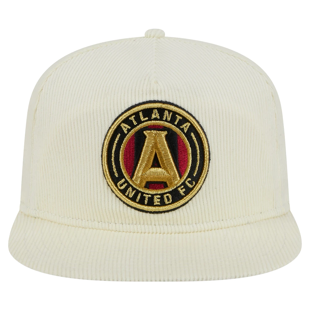 Men's New Era  Cream Atlanta United FC 2025 Kickoff Snapback Golfer Hat
