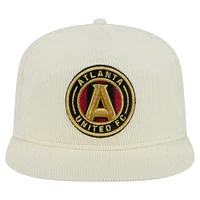 Men's New Era  Cream Atlanta United FC 2025 Kickoff Snapback Golfer Hat