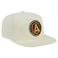 Men's New Era  Cream Atlanta United FC 2025 Kickoff Snapback Golfer Hat