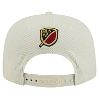 Men's New Era  Cream Atlanta United FC 2025 Kickoff Snapback Golfer Hat