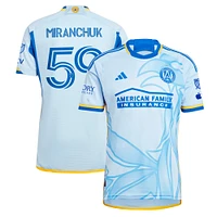 Men's adidas Aleksei Miranchuk Light Blue Atlanta United FC 2024 The Resurgens Kit Authentic Player Jersey