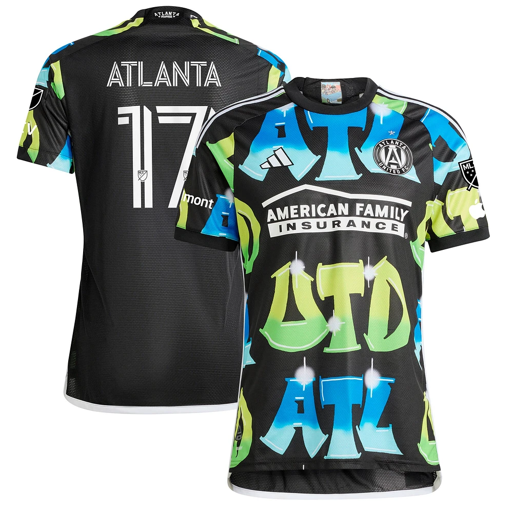 Maillot de joueur authentique Atlanta United FC 2023 The 404 Authentic Player adidas Supporters pour homme - Noir