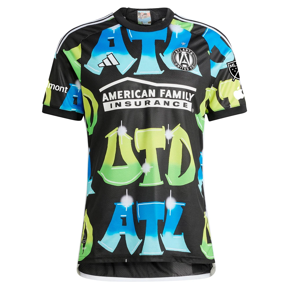 Maillot de joueur authentique Atlanta United FC 2023 The 404 Authentic Player adidas Supporters pour homme - Noir