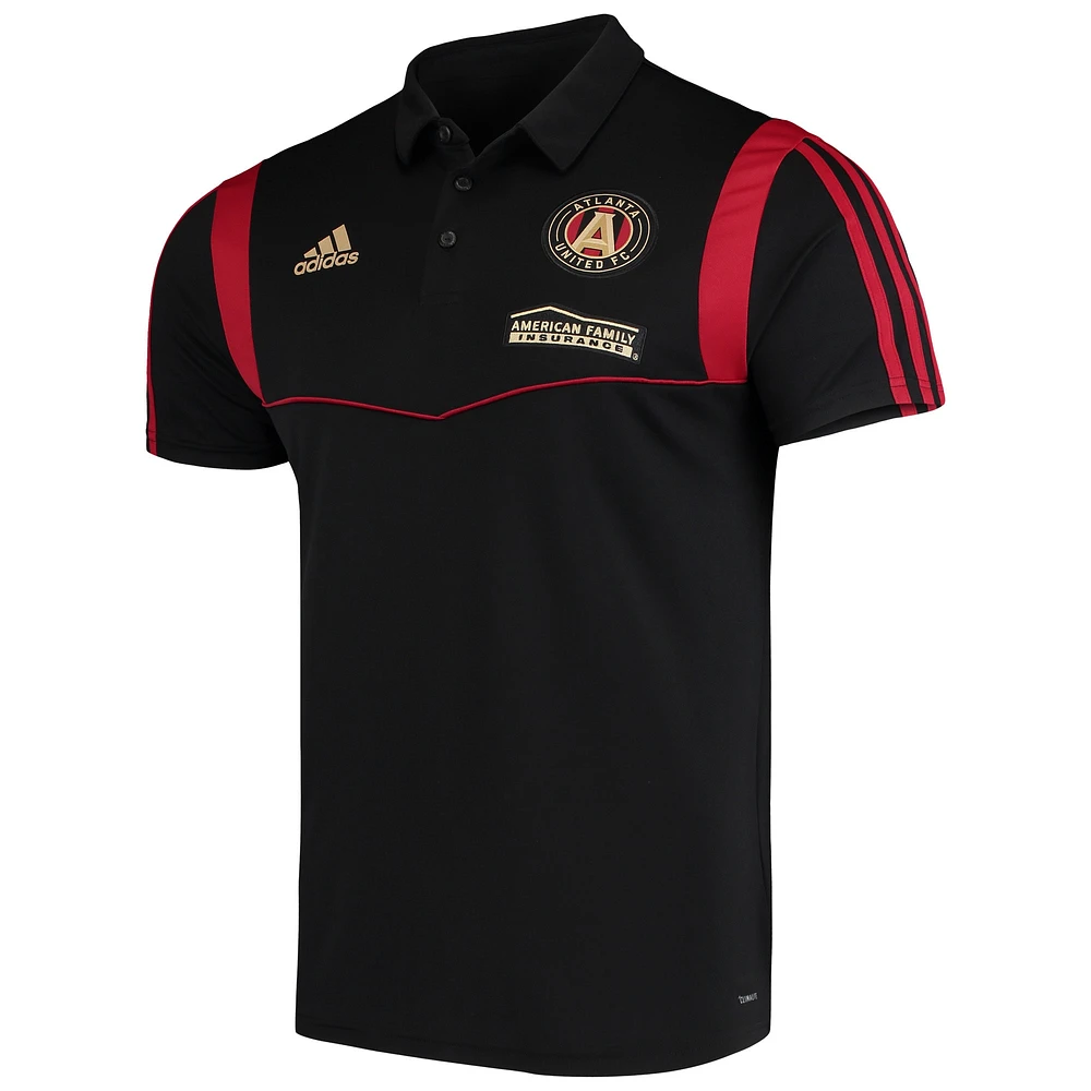 Men's adidas Black Atlanta United FC 2019 Coaches climalite Polo