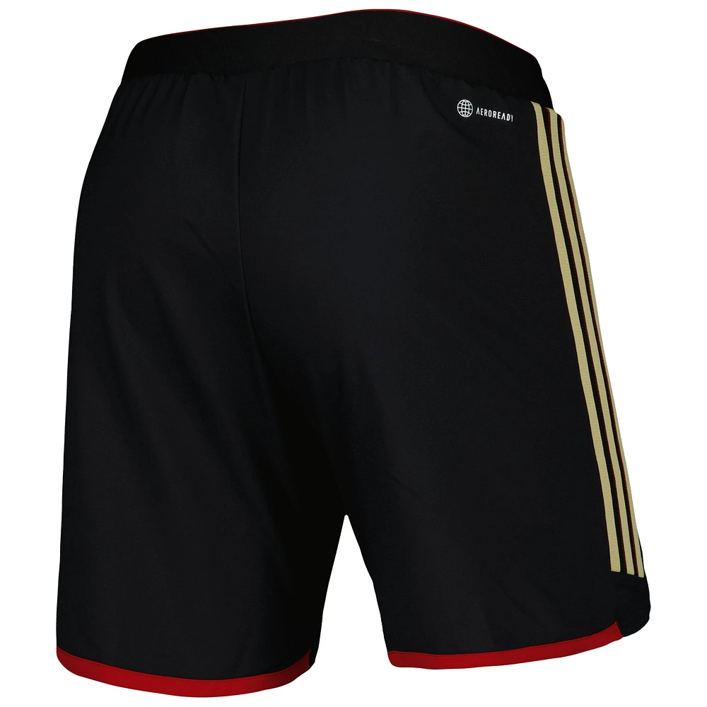 Short adidas noir Atlanta United FC 2023 extérieur AEROREADY Authentic pour homme