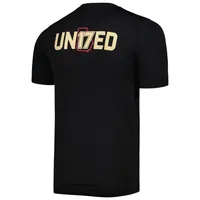 Men's adidas Black Atlanta United FC Team Jersey Hook AEROREADY T-Shirt