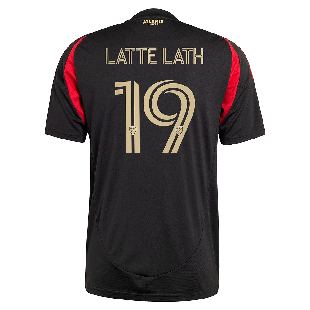 Men's adidas Emmanuel Latte Lath Black Atlanta United FC 2025 The Connector Replica Player Jersey