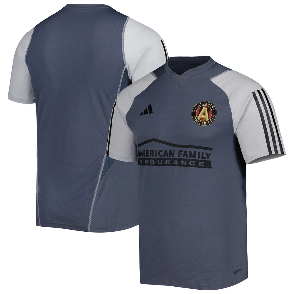 Maillot d'entraînement sur le terrain Atlanta United FC 2023 adidas gris pour homme