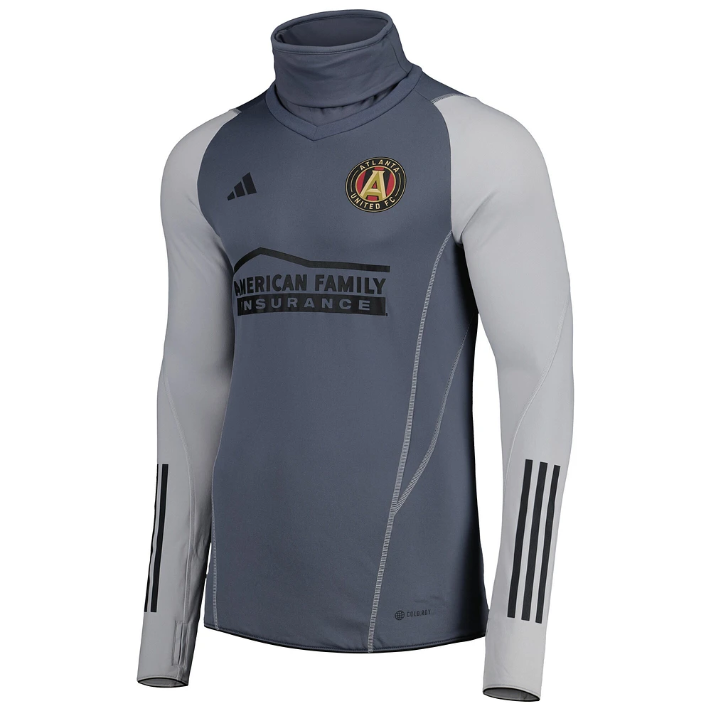 Haut adidas COLD.RDY Atlanta United FC Warm Raglan gris pour homme